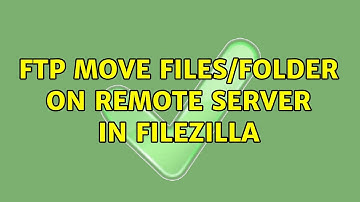 FTP move files/folder on remote server in FileZilla