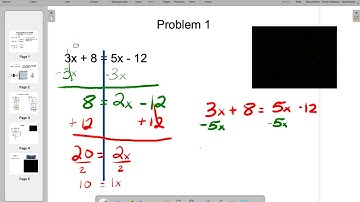 Solving Equations With Variables on Both Sides of Equal Sign