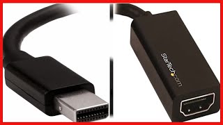 StarTech com Mini DisplayPort to HDMI Adapter   Active mDP 1 4 to HDMI 2 0 Video Converter   4K 60Hz