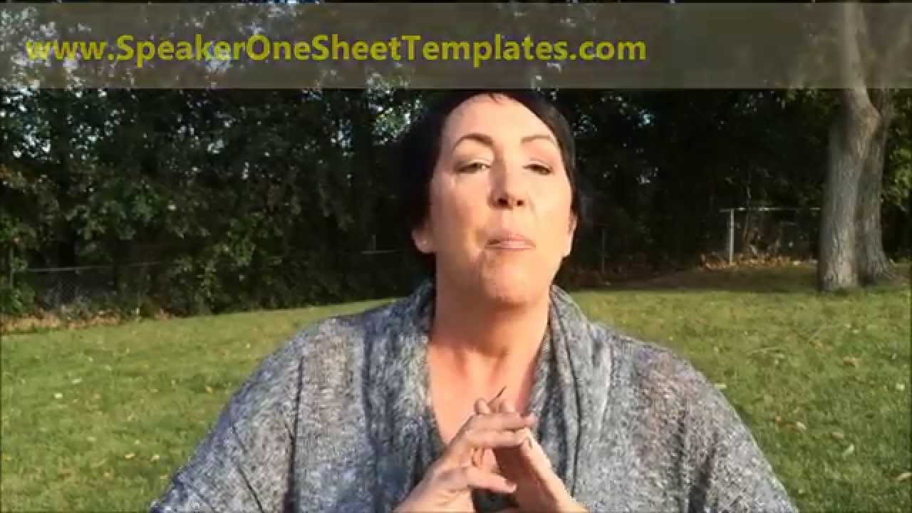 Speaker One Sheet Templates Testimonial from Faydra Koenig