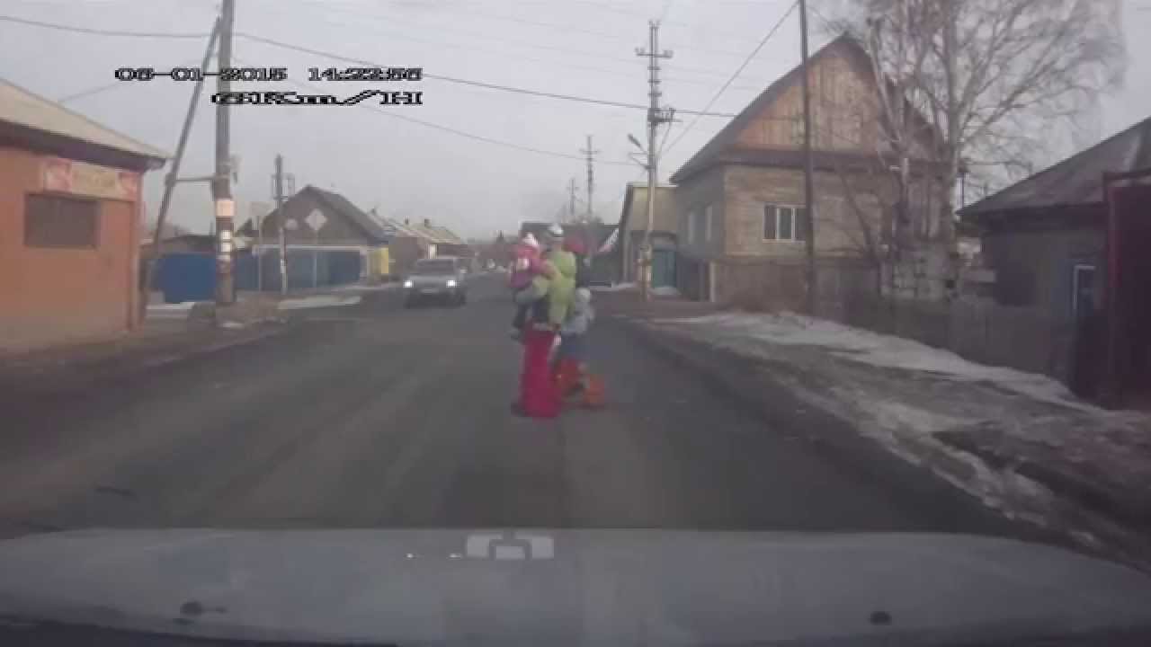 Экстренное торможение volvo