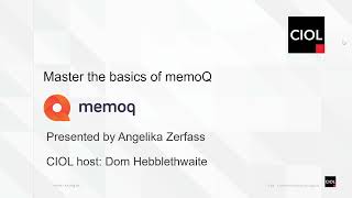 Master the basics of memoQ