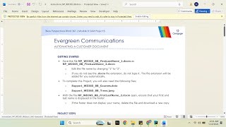 New Perspectives Word 365 | Module 8: SAM Project B Evergreen Communications