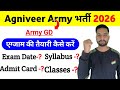 Agniveer Army GD exam date 2026 | Agniveer army GD syllabus 2026 | army GD admit card 2026