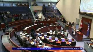 City council, meeintg 11, october 30, 2019 - part 1 of 2 agenda and
background materials:
http://app.toronto.ca/tmmis/decisionbodyprofile.do?function=doprepa...