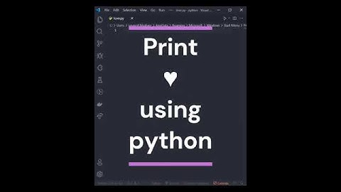 You want to print love heart using python then watch this video😍😍