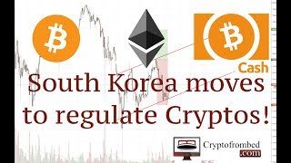 Cryptos Fall After South Korea Moves To Regulate
