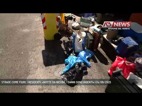 STRADE COME FIUMI, I RESIDENTI: «NOTTE DA INCUBO, I DANNI SONO INGENTI» | 24/09/2025