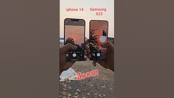 iphone 14 camera zoom vs Samsung s23 camera zoom test #shorts