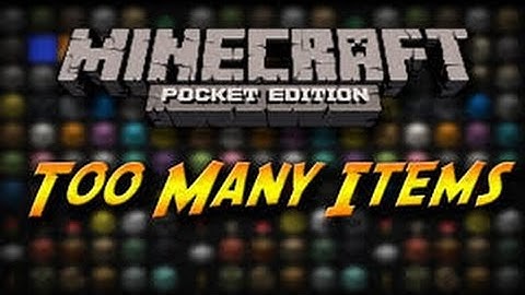 MCPE - 0.12.1 - Too Many Items Mod.
