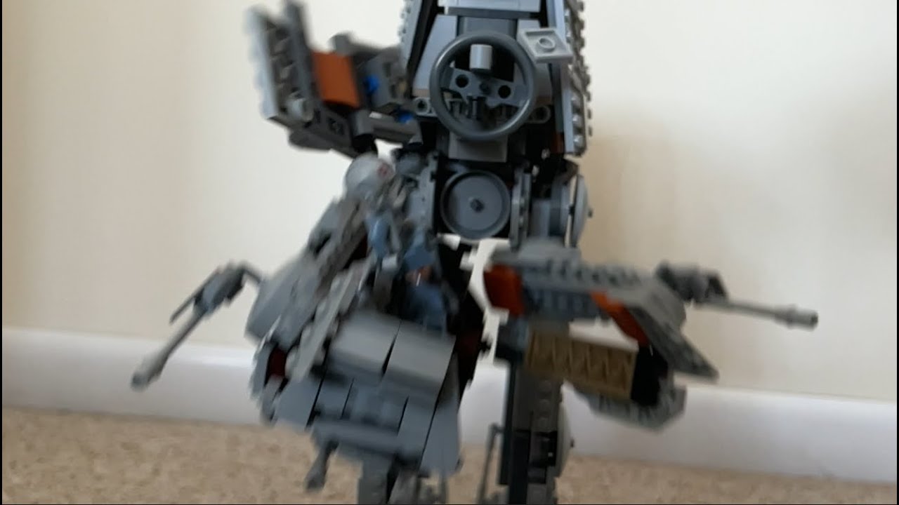 Lego Star Wars AT-AT BLOWN APART by Nerf Rival Blaster