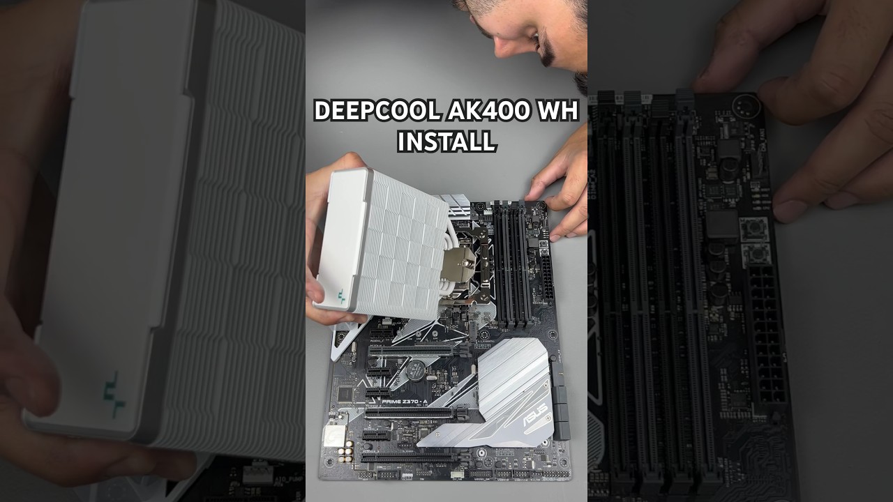 DEEPCOOL AK400 WH CPU Cooler Install ASMR 