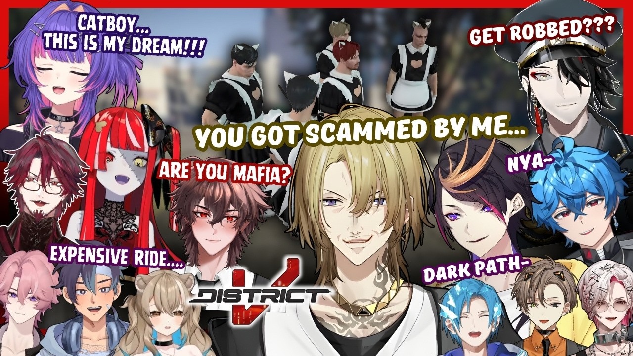 First Day [#DistrictV] Luca’s Catboy Shenanigans Full of Chaos and Crime