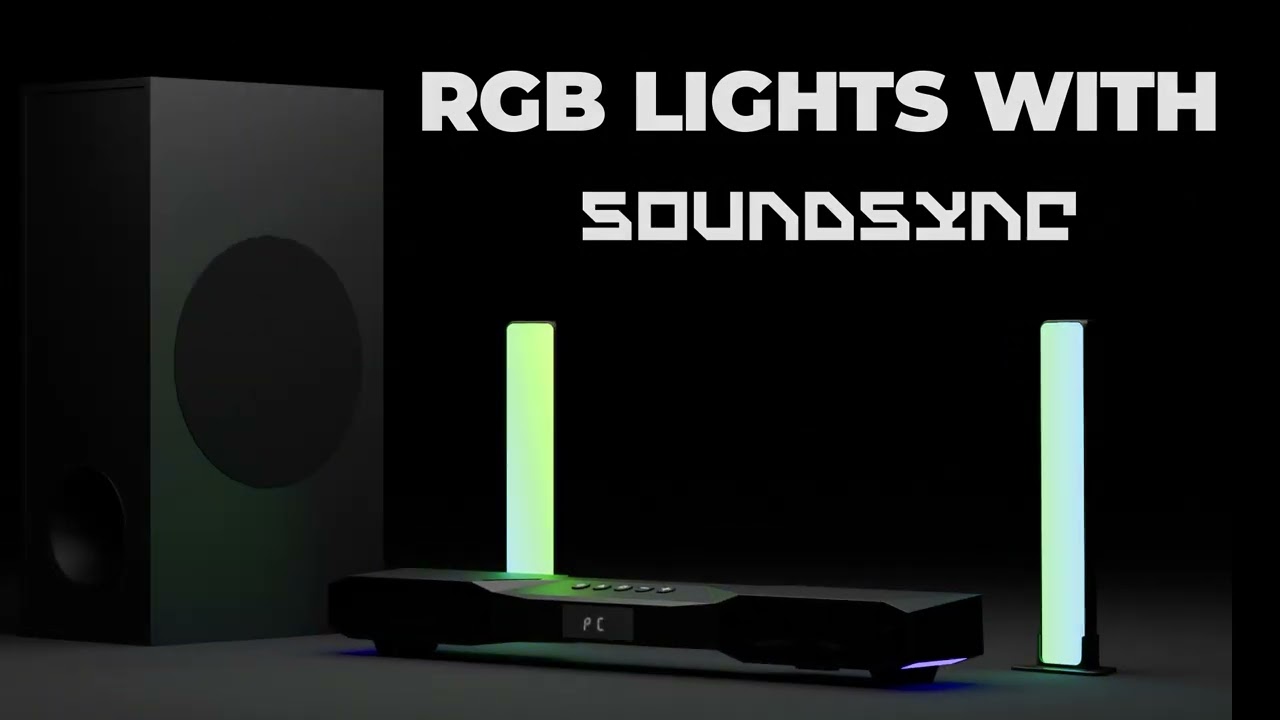 Unleash Powerful Sound with the GTEK ODIN RGB Gaming Soundbar! 🎮🔊✨ 