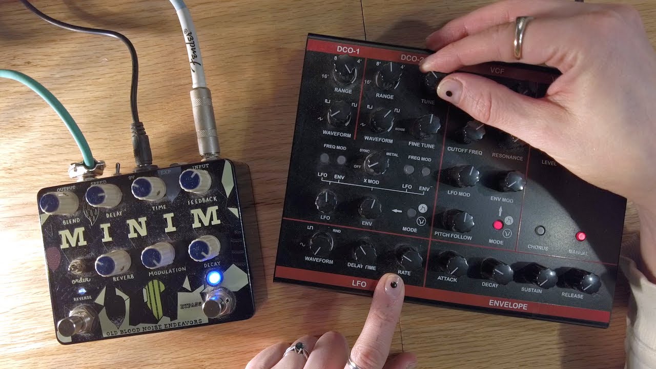 ALL PEDAL NO GUITAR ep1 - Old Blood Noise Endeavors Minim vs. Roland JX3P