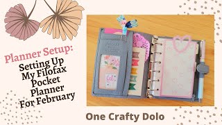Planner Setup: Setting Up My Filofax Pocket Planner For February