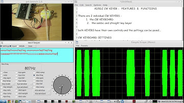 The AD5DZ software CW KEYER - features & functions - LIVE demo