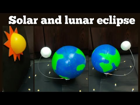 How to make 3D Model of Solar Eclipse/DIY Solar Eclipse for exhibition ...
