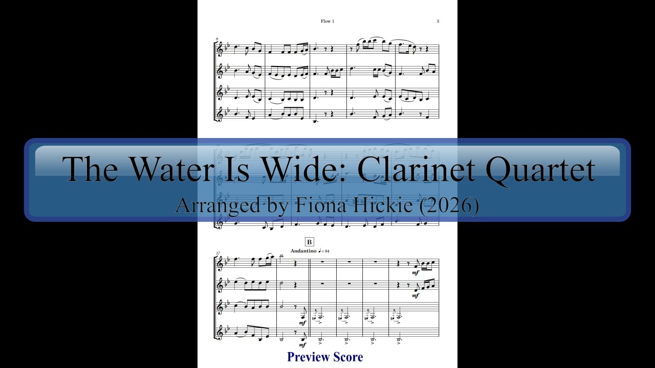 The Water is Wide Clarinet Quartet