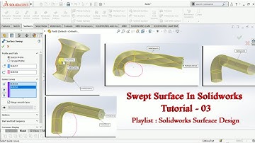 Swept Surface in Solidworks | Tutorial-03 |