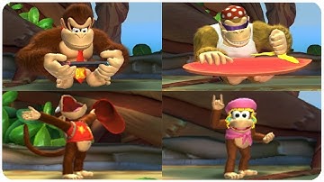 Donkey Kong Country: Tropical Freeze - All Idle Animations