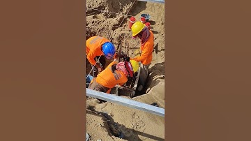 Technical Install stump column rebar of fence structure