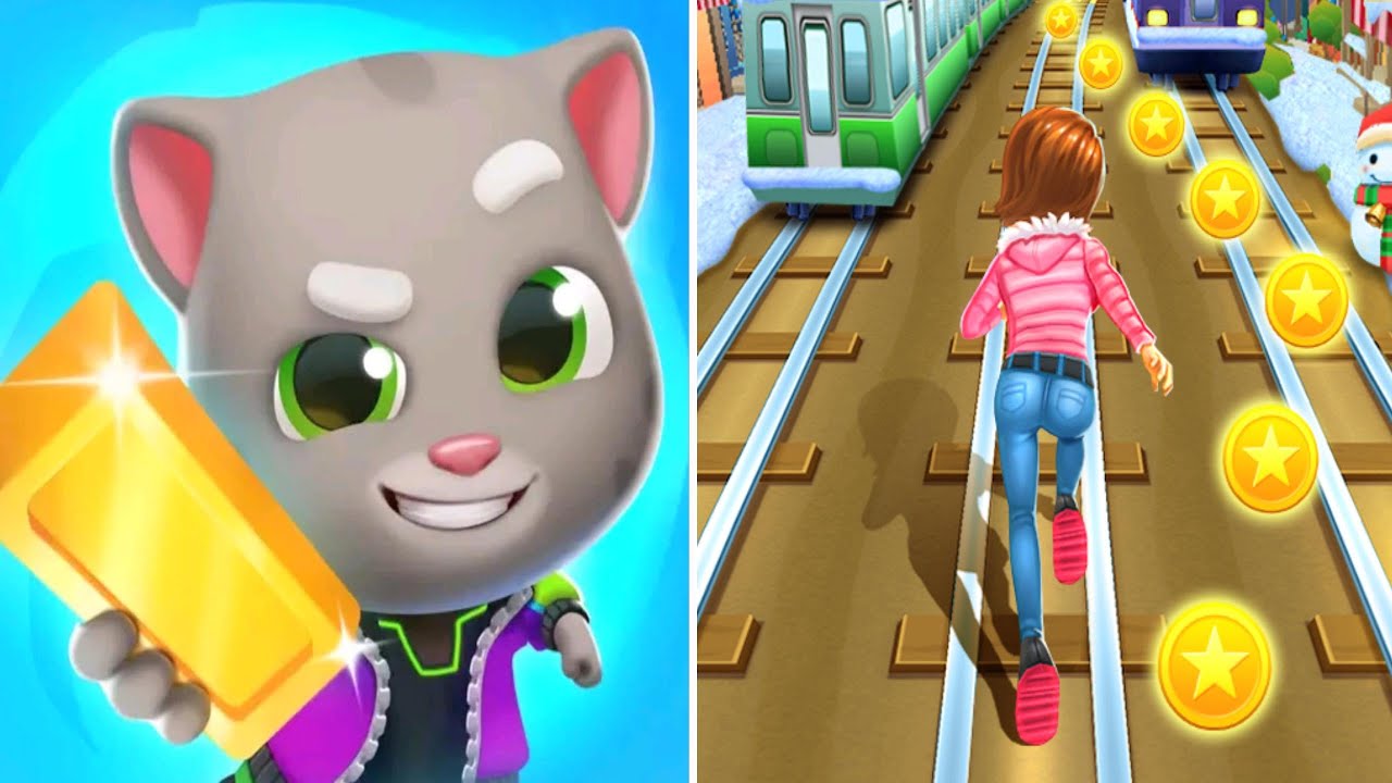 Talking Tom Gold Run 2 & Subway Princess – High Score Challenge#96