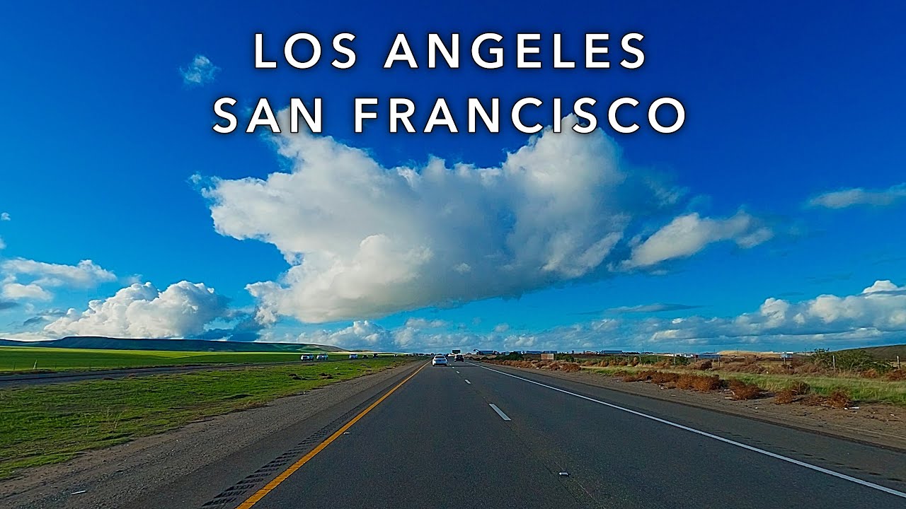 Los Angeles to San Francisco - Complete Drive [Part 2] California | Ambient Driving Sound 4K 60FPS