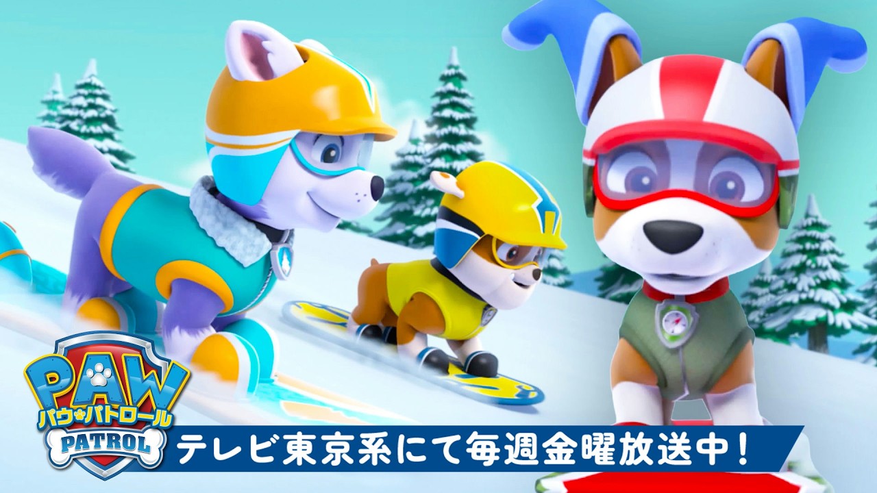パウ・パトロール | ラブル&ズーマとサーフ&スケボー1時間!🏄♂️🛹 | テレビ東京系にて放送中