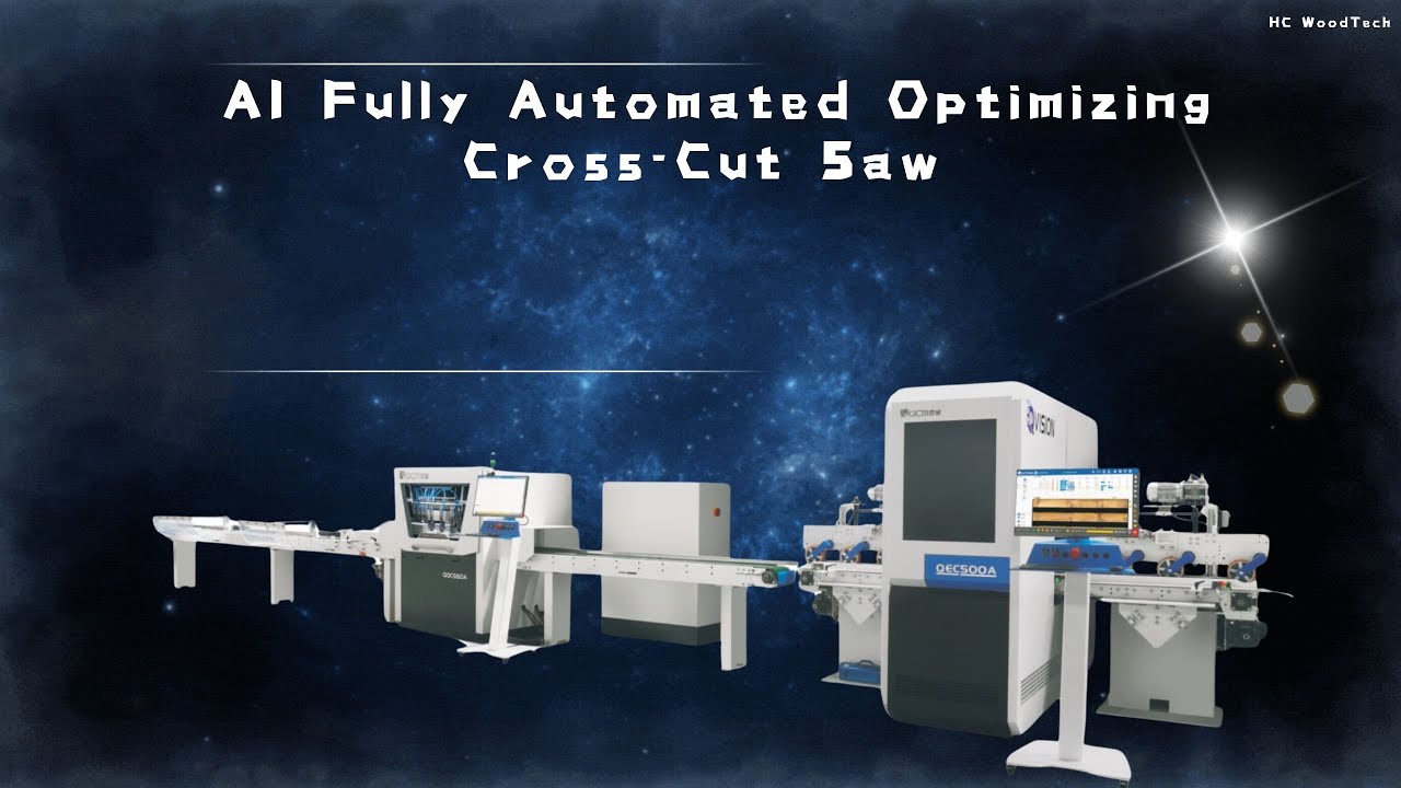 AI Fully Automated Optimizing Cross-Cut Saw