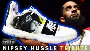 Painting Nipsey Hussle Tribute Harden 3s | Full Custom