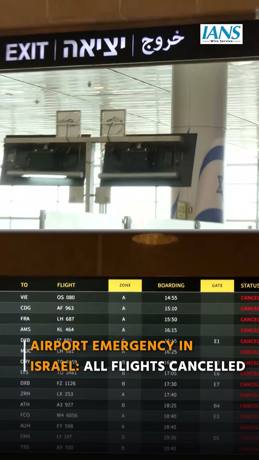 Siren Alert at Ben Gurion Airport: Passengers Moved to Protected Area, Flights Cancelled