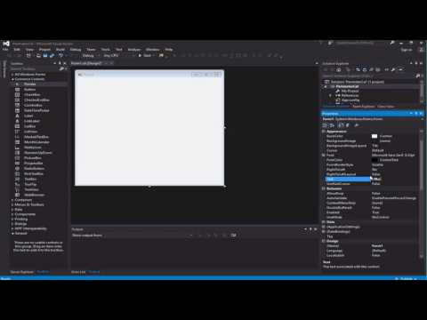 Starting a new project in Visual Basic using Visual Studio