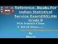 Books For ISS|Reference Books for Indian Statistical Service|Reference Books For ISS