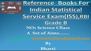 Books For ISS|Reference Books for Indian Statistical Service|Reference Books For ISS