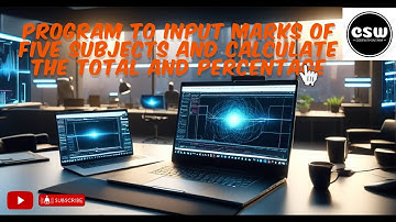 C Programs | Program 9 -Program to Calculate Total and Percentage of Marks | CODEwithSAITAMA