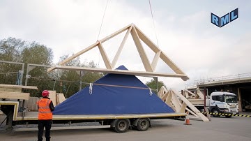 Safe Unloading of Trusses Using a Crane