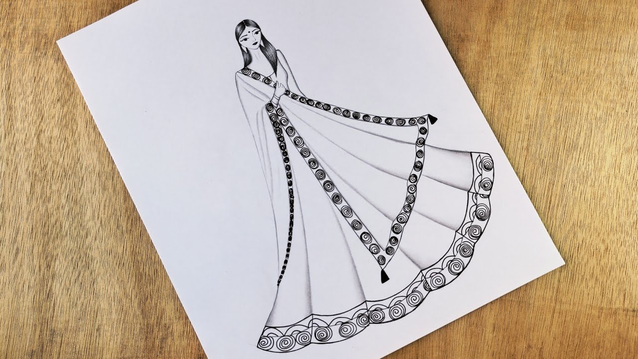 Vector Illustration Of An Indian Woman S Dress Clipart, Lehenga, Lehenga  Clipart, Cartoon Lehenga PNG and Vector with Transparent Background for  Free Download