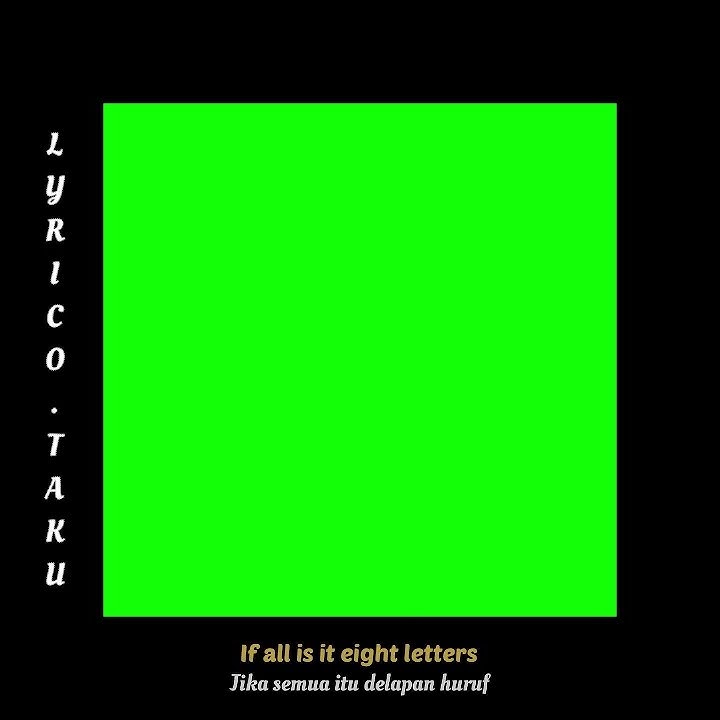 Mentahan “8 Letter” GREEN SCREEN #short