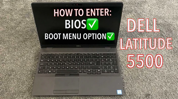 Dell Latitude 5500 - How To Enter Bios (UEFI) & Boot Menu Options