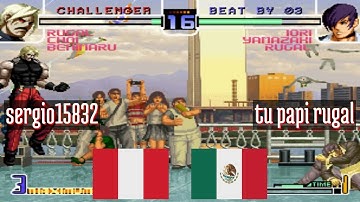 FT10 @kf2k2pls: sergio15832 (PE) vs tu papi rugal (MX) [KOF 2002 Plus kf2k2 Fightcade] Sep 6