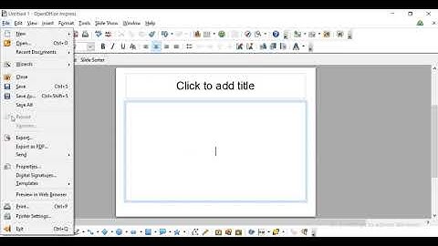 Open Office Impress Introduction