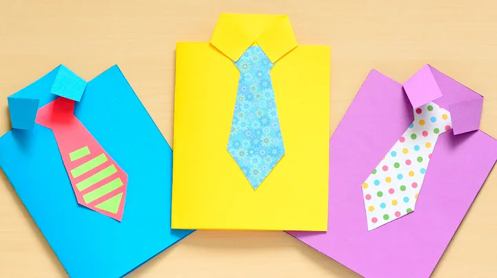 How to Make a Father’s Day Shirt Card - fun paper craft for kids