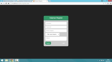 Membuat Register / Pendaftaran dengan PHP dan MySQL (11)