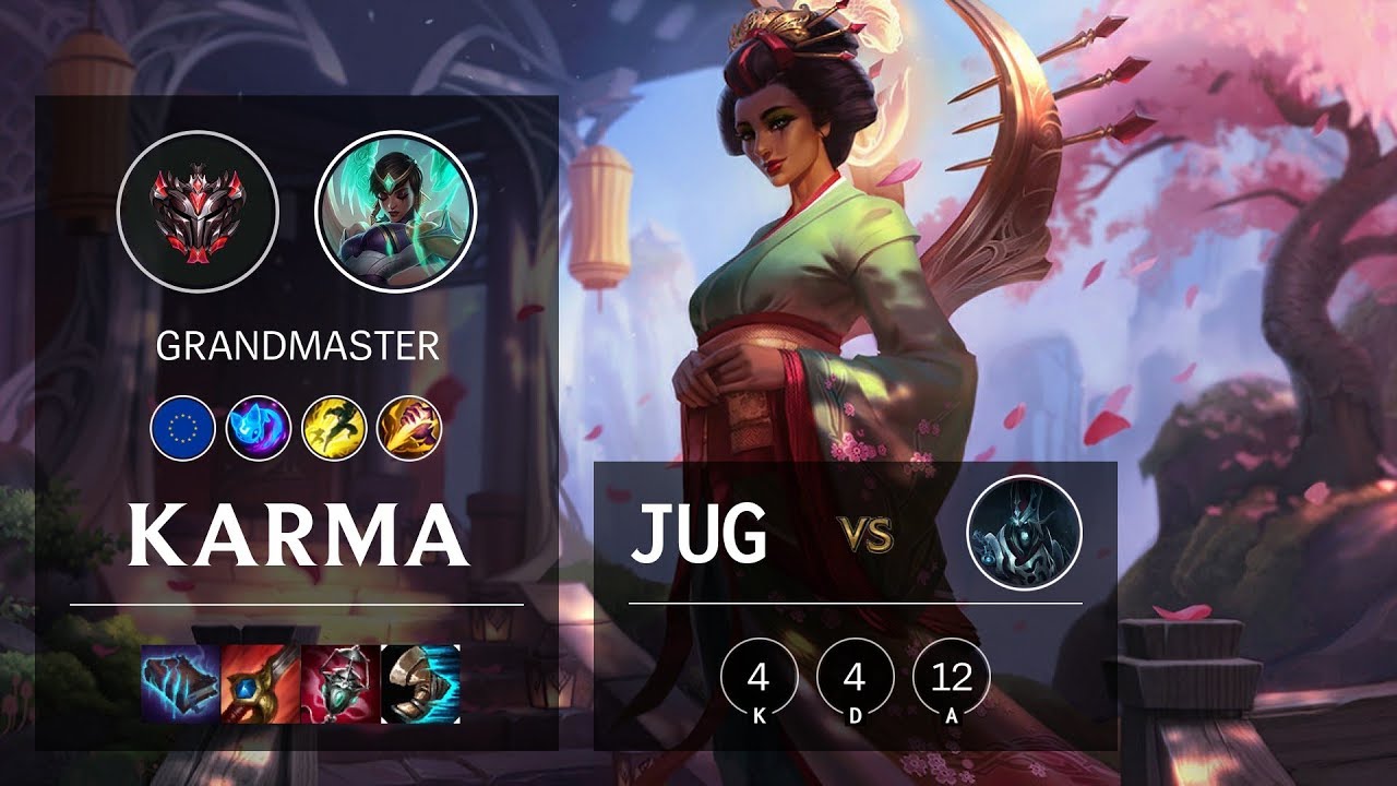 Karma Jungle vs Karthus - EUNE Grandmaster Patch 10.3