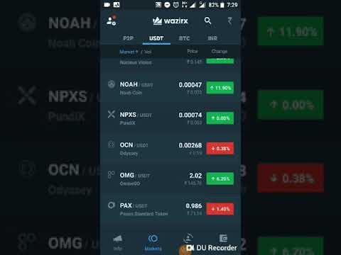 Como comprar bitcoin através wazirx // INR -USDT-BTC
