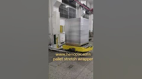 inline pallet wrapper rotaty turntable pallet wrapping machine#stretchwrapper