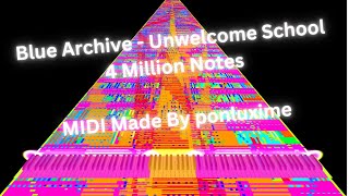 [Black MIDI] Blue Archive - Unwelcome School - 4 Million Notes