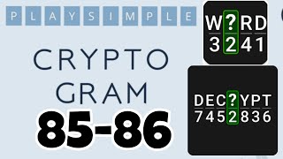 PlaySimple CRYPTOGRAM level 85 86