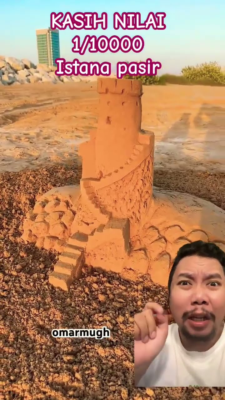 BIKIN ISTANA PASIR!!!?? #shortsfeed #shorts #funnyshorts #sand